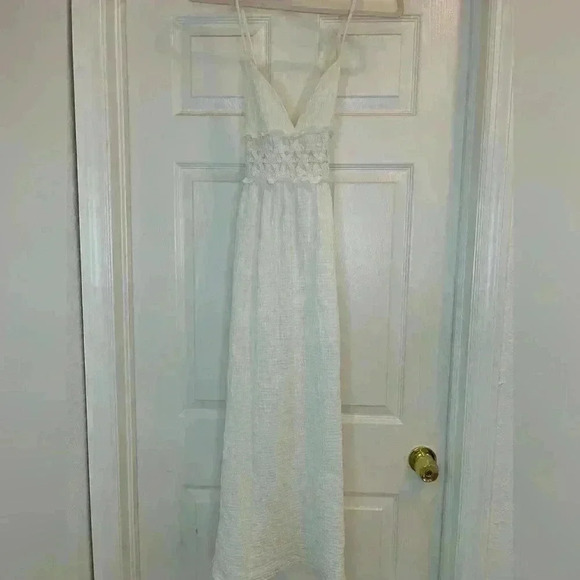 Zara Linen Blend Maxi Dress - Size S - Picture 3 of 3